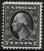  1026 US 407 1912 14 7c Washington SLW Perf 12 MH Stamp 