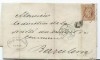  RARE Napoleon N°23 Sur Lettre Obli Etoile de Paris 1 Et Touche PD Pour Barcelone 