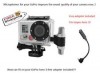  Microphone Compatible GoPro Go Pro Hero 2 3 Skeleton Housing Free Adapter 