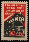  Pro Huerfanos Ferroviarios Evacuados de Madrid GG 2555 MH 