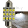  New 36mm Dome 12 3528 SMD Festoon LED Car Interior Lamp White Light 12V 