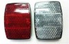  One Pair Bike Bicycle Front Reflector Light Cycling Reflector New Red Silver 