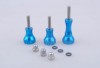  3 Pcs CNC Blue Aluminum Thumb Knob Stainless Bolt Nut Screw for GoPro HD Hero 