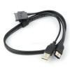  New RD Disk Drive SATA 22Pin to HLRP eSATA Data USB Powered Cable Adapter 0 5M 