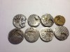  Vintage Pocket Watch Movement Lot 8 Trenton Ingersoll Waltham and More 