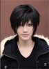  New Vogue Short Black Straight Cosplay Men's Hair Full Wig Wigs Festival Gift 