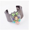  New Come Lady Multi Crystal Acrylic Bib Statement Luxury Bracelet Collar 