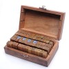  New Set of 70pcs Vintage Style Wooden Rubber Alphabet Letters Number Stamps 