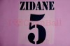  Zidane 5 2001 2003 Real Madrid Homekit Nameset Printing 