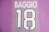  Baggio 18 1995 1996 AC Milan Homekit Nameset Printing 