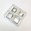  4 Pcs 14mm 4439 Crystal Cal 001 Cal Swarovski Square Ring Frame Fancy Stones 