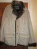  Armani Beige Sheepskin Fur Lined Coat Size USA XL Chest 48 