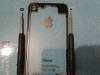  Tapa Trasera Transparente Negra Para iPhone 4 Carcasa Cristal Cubierta Funda 