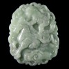  Hand Carved Natural Jadeite Jade Pendant Horse and Monkey J0261 