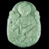  Hand Carved Natural Jadeite Jade Pendant Kwan Yin J0328 