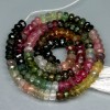  51 56 Ct Stunning 100 Natural Gems Multi Color Tourmaline Bead Strand Nice 