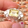  Natural Faceted Citrine Gemstone 100 Solid 925 Silver Ring Sz 7 75 