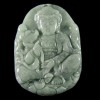  Hand Carved Natural Jadeite Jade Pendant Kwan Yin J0227 