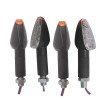  4pcs Motorcycle motorbike Turn Signal LED Indicator Light in Black Free Shipping 