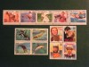  United States 1990 Lot of Blocks 3 Blocks 13 Stamps MNH 