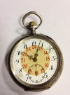  Taschenuhr Cylindergang Silber 800ER Pocket Watch reloj Bolsillo Horloge 7 