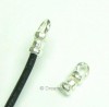  10 Pcs Bright 925 Sterling Silver Bead 1mm Leather Cord End Cap 