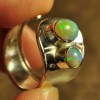  Natural Ethiopian Opal Gemstone 100 Solid 925 Sterling Silver Ring Sz 8 