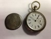  Taschenuhr Ancre Ligne Droite 15 Rubis 800ER Silber Pocket Watch 47 